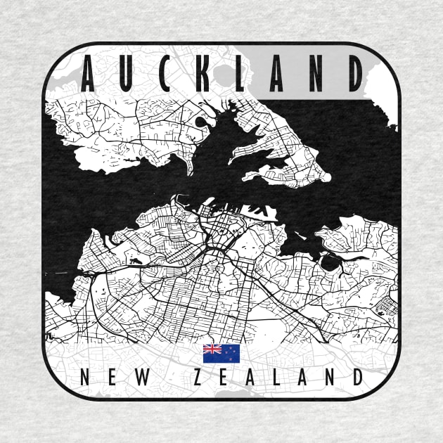 Auckland Map New Zealand by ArtisticParadigms